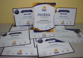 PRADINUKAI SĖKMINGAI DALYVAVO TARPTAUTINĖJE „KINGS”  OLIMPIADOJE