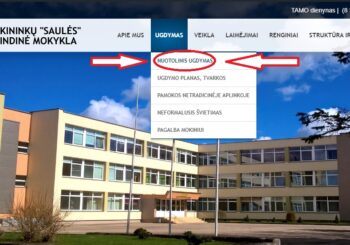 NAUJAUSIA INFORMACIJA, SUSIJUSI SU NUOTOLINIU UGDYMU – VIENOJE VIETOJE