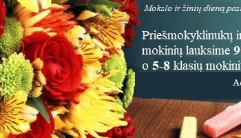 MOKSLO IR ŽINIŲ DIENĄ PASITIKIME DRAUGE!